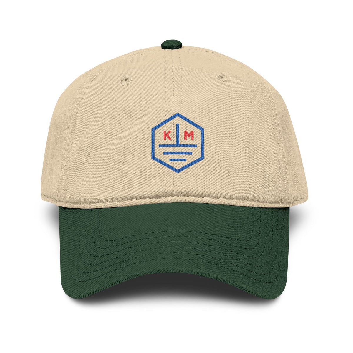 Kaiwi Makai Washed Baseball Cap — Retro Hex Logo Cotton Cap