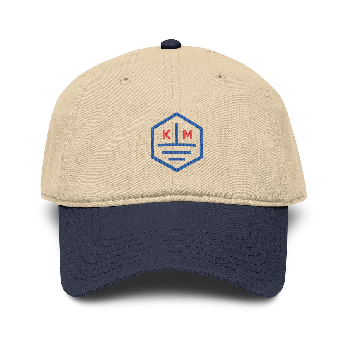 Kaiwi Makai Washed Baseball Cap — Retro Hex Logo Cotton Cap