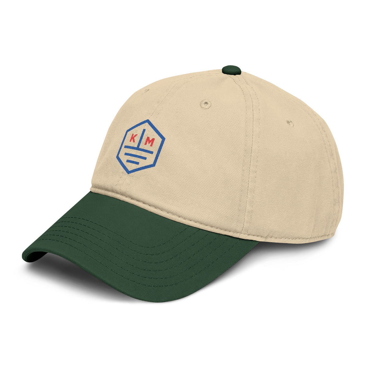 Kaiwi Makai Washed Baseball Cap — Retro Hex Logo Cotton Cap