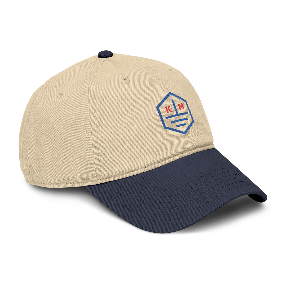 Kaiwi Makai Washed Baseball Cap — Retro Hex Logo Cotton Cap