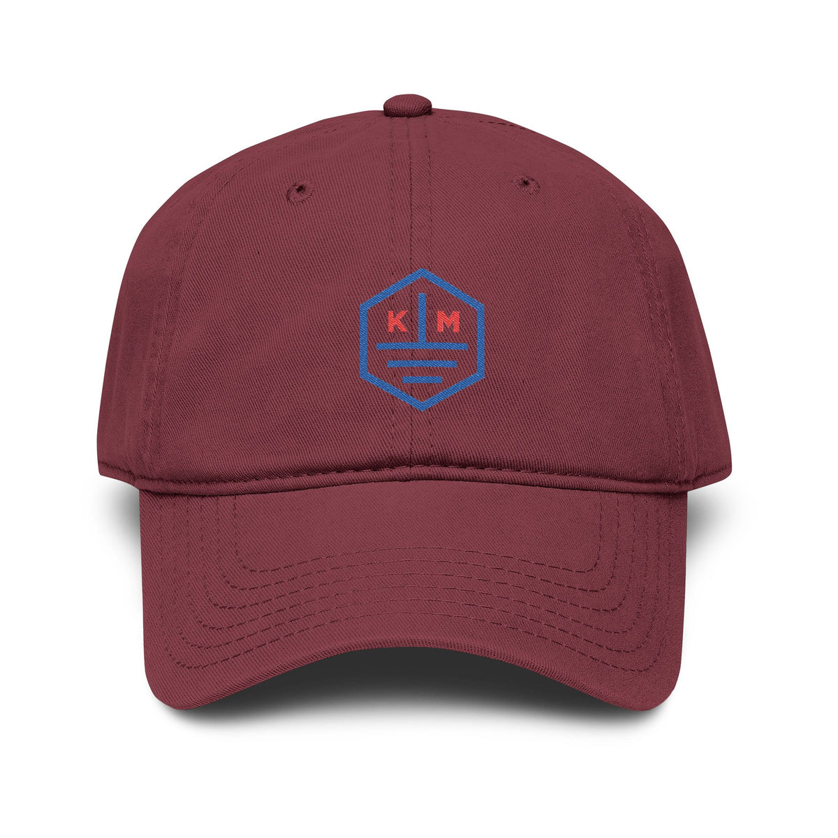 Kaiwi Makai Washed Baseball Cap — Retro Hex Logo Cotton Cap