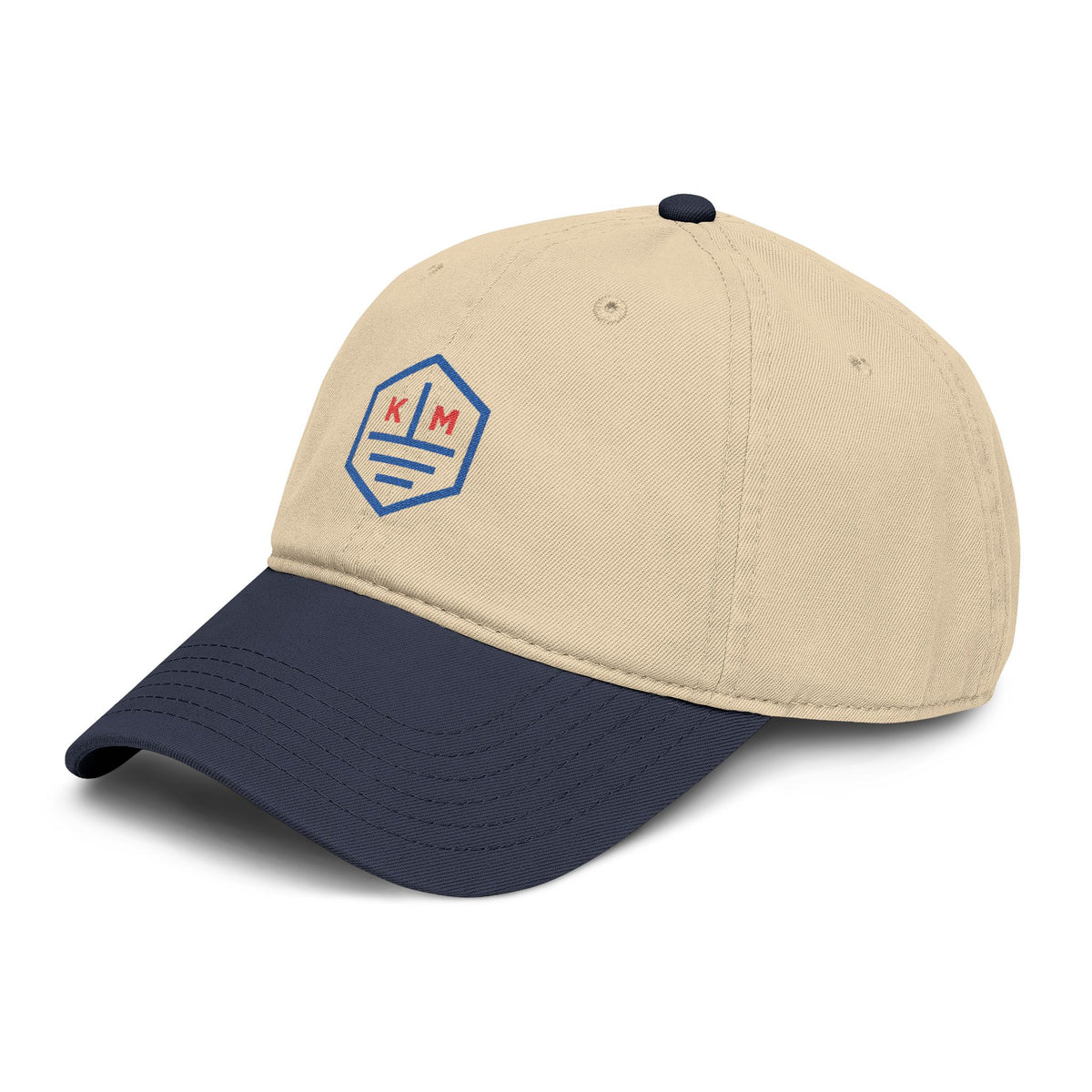 Kaiwi Makai Washed Baseball Cap — Retro Hex Logo Cotton Cap